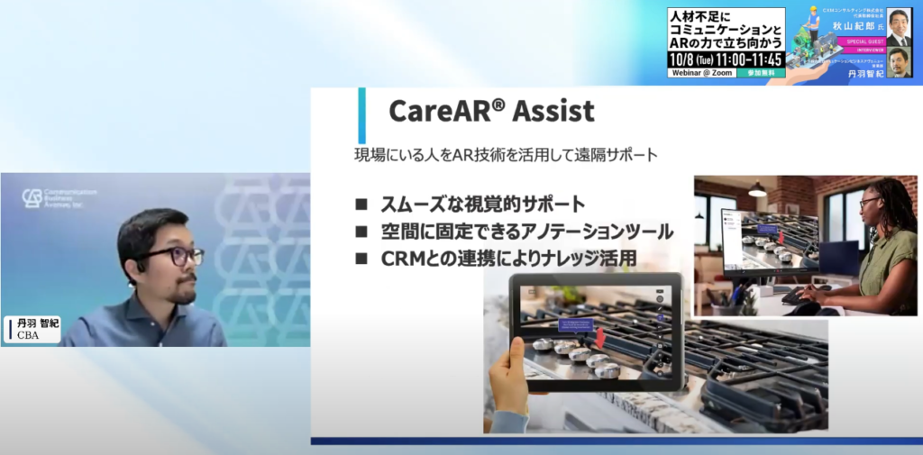 CareARはCRMと連携ができます