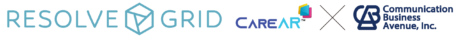 ResolveGrid、CareAR、CBAのロゴ